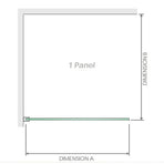 120x120cm Corner Frameless Shower Screen with Chrome Wall & Floor U Brackets and SS Hinges, Square Double Pull Handle