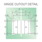 90x80cm Corner Frameless Shower Screen – Gold Wall Channel and Floor Channel with Brass Hinges & Round Knob Handle