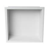 336 x 336 x 101mm Shower Niche Single Shelf Organizer No Tile Needed in White