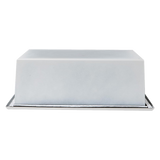 336 x 336 x 101mm Shower Niche Single Shelf Organizer No Tile Needed in White
