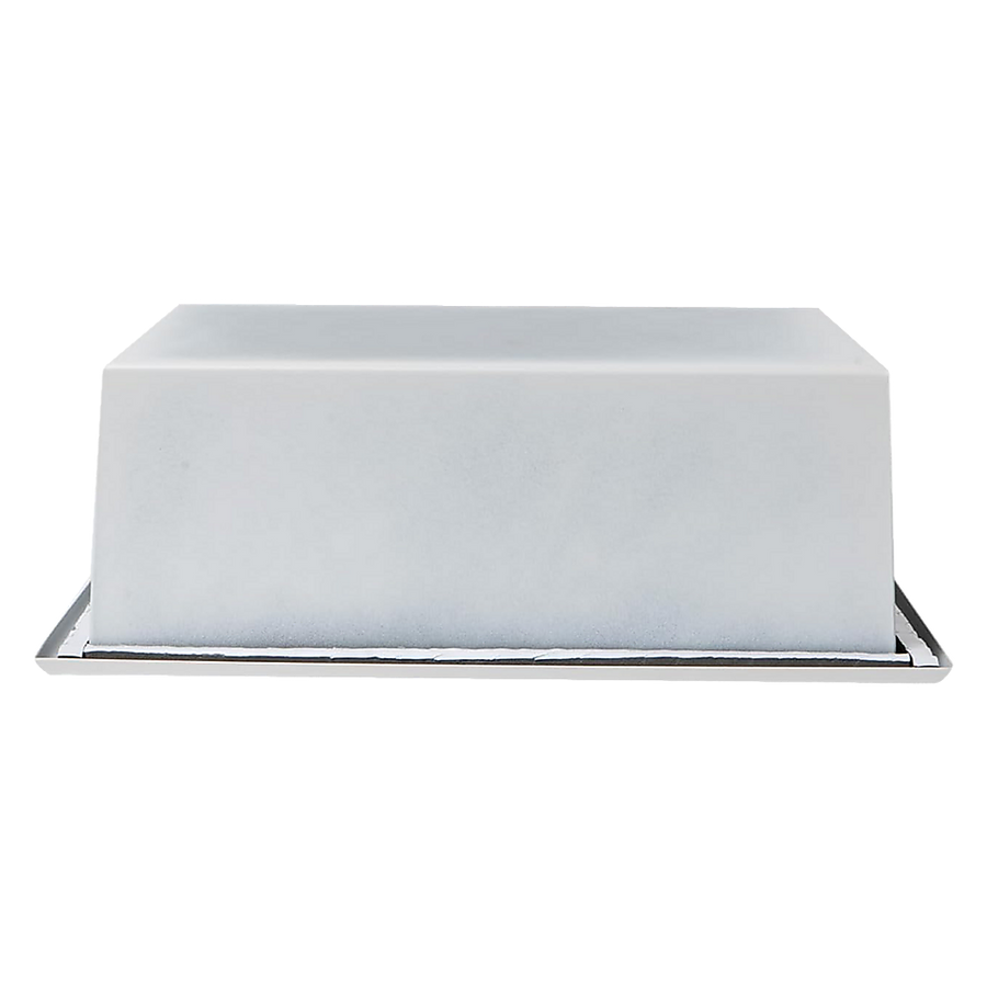 336 x 336 x 101mm Shower Niche Single Shelf Organizer No Tile Needed in White