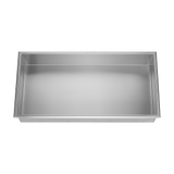 641 x 336 x 101mm Shower Niche Single Shelf Organizer No Tile Needed in Stainless Steel - 45-Degree Angle