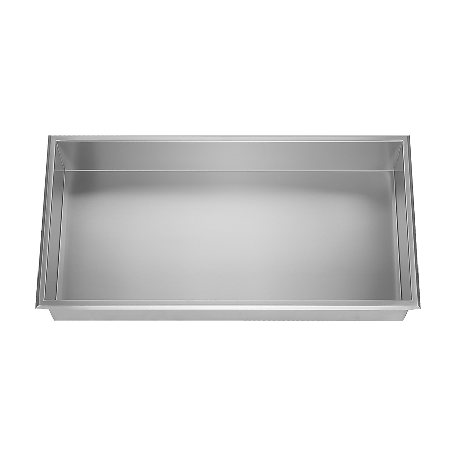 641 x 336 x 101mm Shower Niche Single Shelf Organizer No Tile Needed in Stainless Steel, image 6