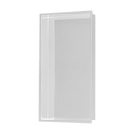 641 x 336 x 101mm Shower Niche Single Shelf Organizer No Tile Needed in White