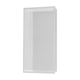 641 x 336 x 101mm Shower Niche Single Shelf Organizer No Tile Needed in White - Top-Down View