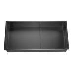 641 x 336 x 101mm Shower Niche Double Shelf Organizer No Tile Needed in Black, image 6