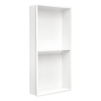 641 x 336 x 101mm Shower Niche Double Shelf Organizer No Tile Needed in White