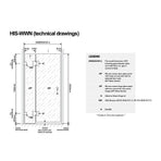 110x120cm Double Door Corner Shower Screen – Chrome F-Brackets, SS Hinges & Round Knob Handle