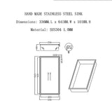 641 x 336 x 101mm Shower Niche Single Shelf Organizer No Tile Needed in Gold - Extra Image