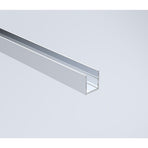 100x100cm Double Door Corner Shower Screen – Channels with Brass Hinges in Chrome, Square Knob Handles