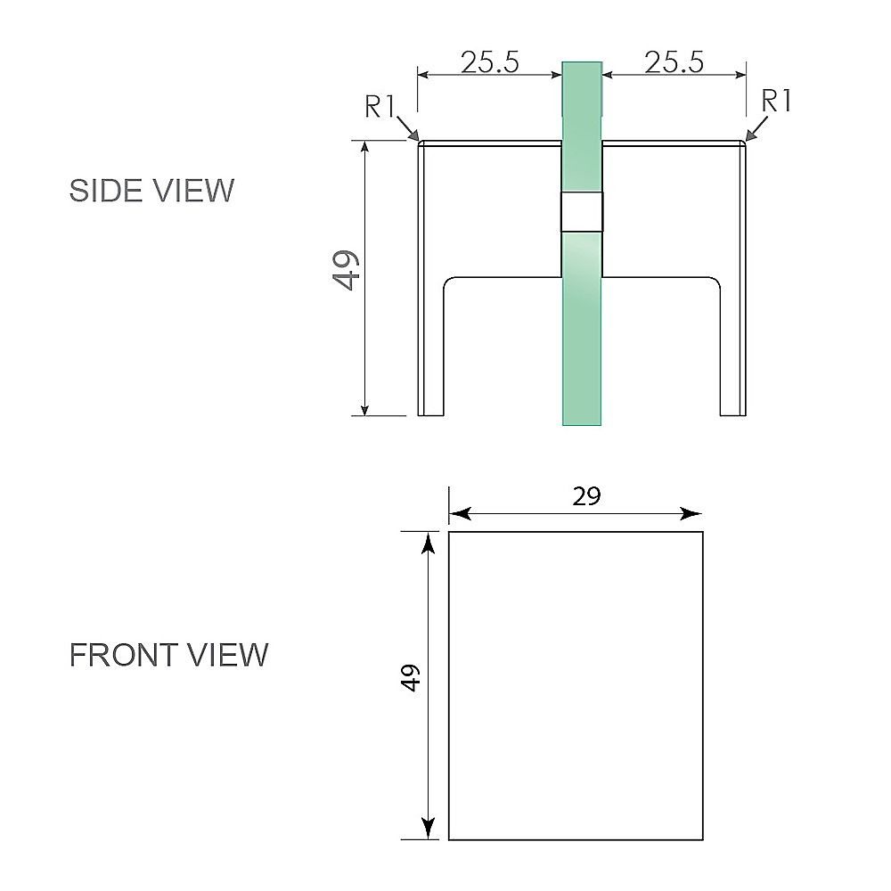110x110cm Double Door Corner Shower Screen – Channels with Brass Hinges in Gold, Square Double Pull Handles