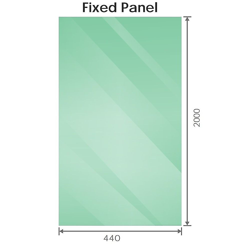 90cm Frameless Diamond Shower Screen – Gunmetal U-Brackets with SS Hinges & Square Knob Handle