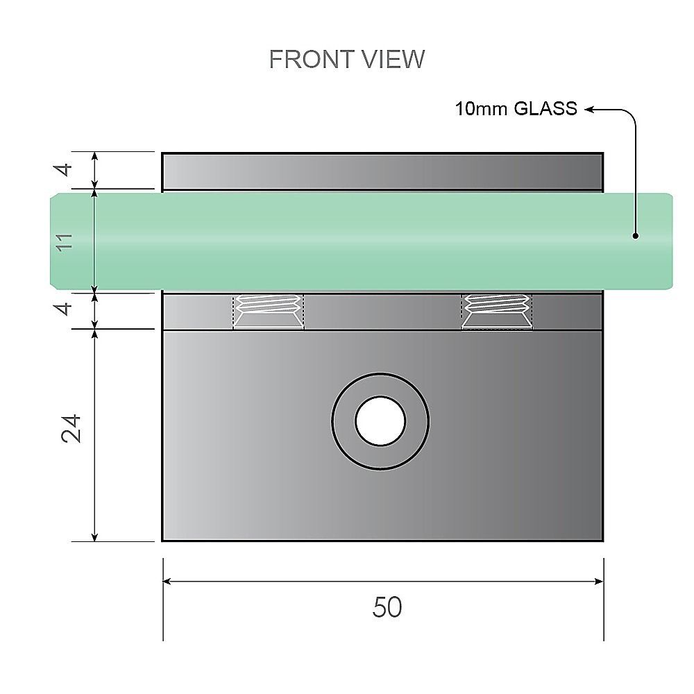 100cm Frameless Diamond Shower Screen – Gold F-Brackets with SS Hinges & Square Knob Handle