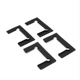 100cm Frameless Diamond Shower Screen – Gunmetal U-Brackets with SS Hinges & Square Knob Handle