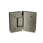 100cm Frameless Diamond Shower Screen – Gunmetal U-Brackets with SS Hinges & Square Knob Handle
