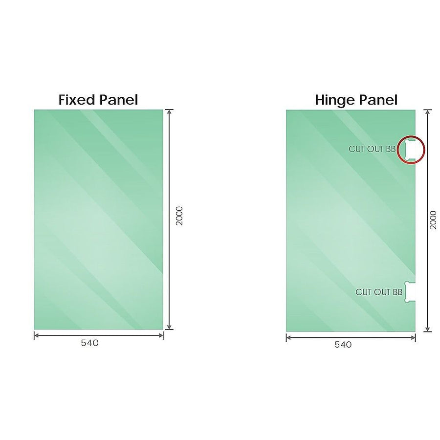 100cm Frameless Diamond Shower Screen – Gold F-Brackets with SS Hinges & Square Double Pull Handle