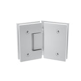 100cm Frameless Diamond Shower Screen with Channels and SS Hinges - White