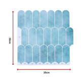 5pcs 3D Wall Stickers Self-adhesive Wallpaper Resistant High Temperature