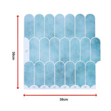 5pcs 3D Wall Stickers Self-adhesive Wallpaper Resistant High Temperature - Extra Image