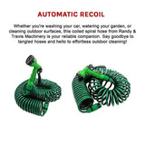 30M Garden Hose Heavy-Duty Coiled Spiral Car Washing Cleaning Water Hose Garden - Extra Image