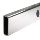 150cm Frameless Glass Sliding Shower Door – With Chrome Rail and U-Brackets for Modern Bathrooms - Extra Image
