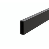 140cm Frameless Glass Sliding Shower Door with Black Rail and Hardware - Extra Image