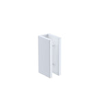 180cm Frameless Glass Sliding Shower Door – With White Rail and U-Brackets for Modern Bathrooms