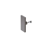 160x80cm Frameless Glass Sliding Corner Shower – With Gunmetal Rail and Wall Channel for Contemporary Bathrooms