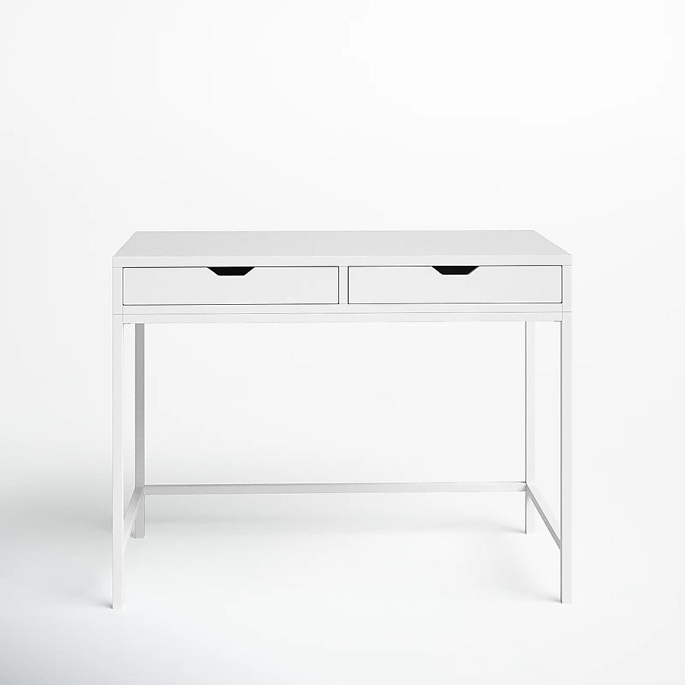 White Computer Desk Modern PC Laptop Table for Gaming, Home Office, or Study Space Furniture