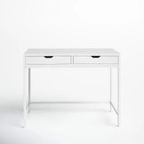White Computer Desk Modern PC Laptop Table for Gaming, Home Office, or Study Space Furniture