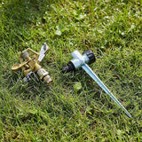 Easy to Install Irrigation Sprinkler 360 Degree Rotating Sprinkler Gun Zinc Alloy Adjustable Rocker Sprinkler