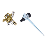 Easy to Install Irrigation Sprinkler 360 Degree Rotating Sprinkler Gun Zinc Alloy Adjustable Rocker Sprinkler - Low Angle