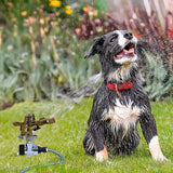 Easy to Install Irrigation Sprinkler 360 Degree Rotating Sprinkler Gun Zinc Alloy Adjustable Rocker Sprinkler - 45-Degree Angle