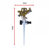 Easy to Install Irrigation Sprinkler 360 Degree Rotating Sprinkler Gun Zinc Alloy Adjustable Rocker Sprinkler - Extra Image