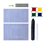 Puzzles Rollers 2 Sets Table Jigsaw Puzzles Felt Mat Board Inflator Puzzle Blanket