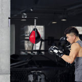 Wall Hanging Boxing Punching Bag Speed Training Stress Relief Kit with Wall Mount Bracket - 45-Degree Angle