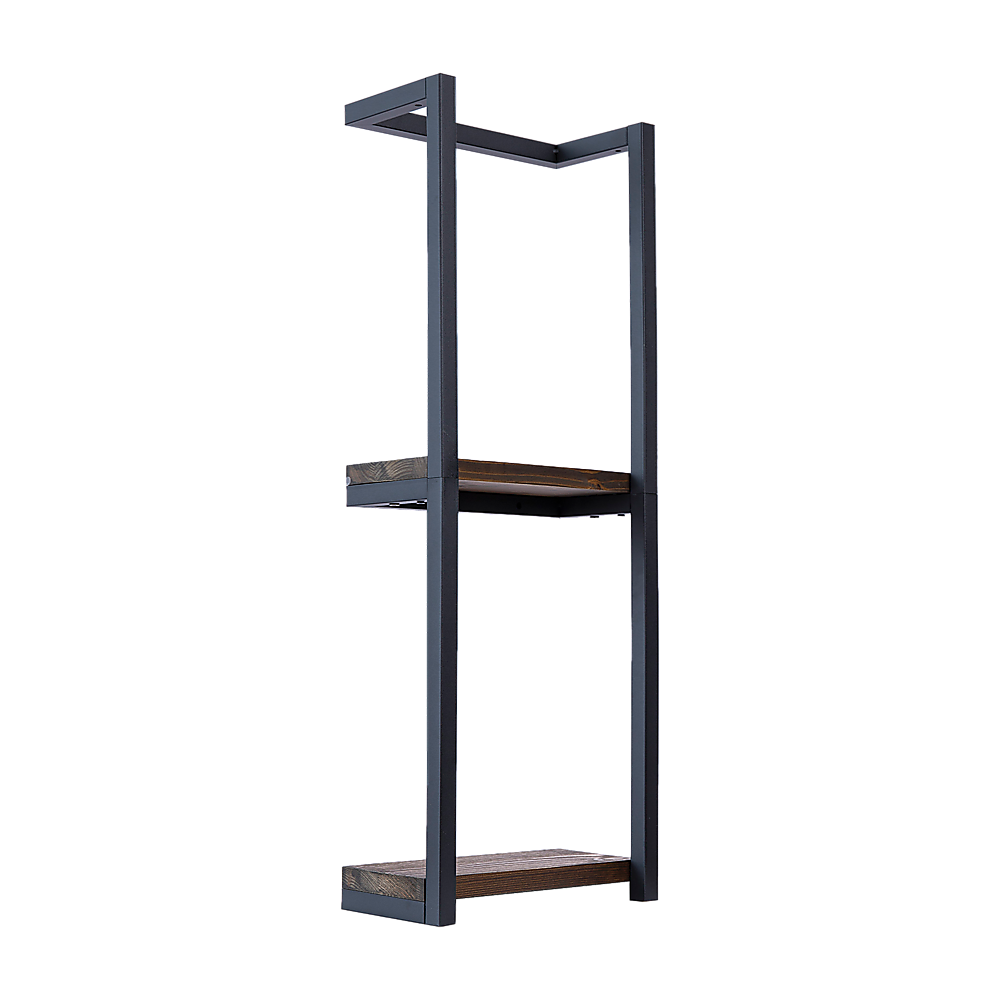Stylish Bathroom Towel Storage Rack with Wooden Shelves