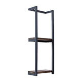 Stylish Bathroom Towel Storage Rack with Wooden Shelves