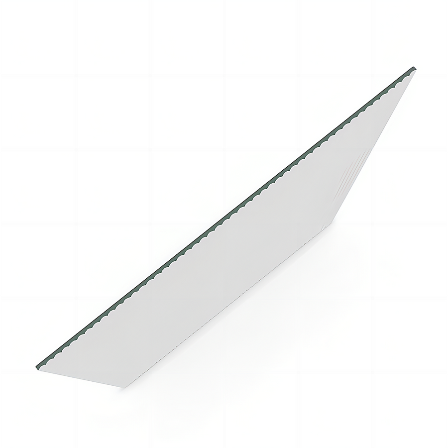 70cm Reeded Glass Shower Screen with Gunmetal F-Brackets and Floor F-Bracket
