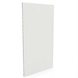 90cm Reeded Glass Shower Screen with Gold F-Brackets and Square Pole