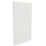 120cm Reeded Glass Shower Screen with Gold F-Brackets and Floor F-Bracket