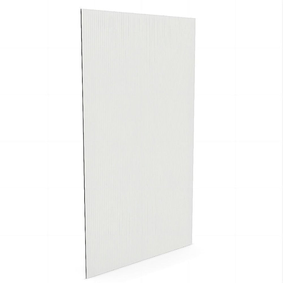120cm Reeded Glass Shower Screen with Gold F-Brackets and Floor F-Bracket