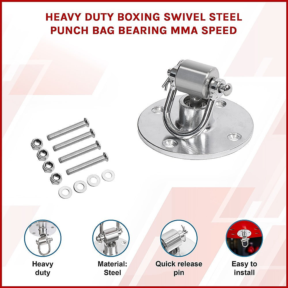 Heavy Duty Boxing Swivel Steel Punch Bag Bearing MMA Speed