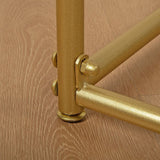 Commercial Clothing Garment Rack Retail Shop in Gold - Low Angle
