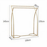 Commercial Clothing Garment Rack Retail Shop in Gold - Extra Image