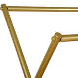 Commercial Clothing Garment Rack Retail Shop in Gold - Rear View