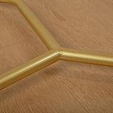 Commercial Clothing Garment Rack Retail Shop in Gold - Close-Up Angle