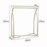 Commercial Clothing Garment Rack Retail Shop in Gold