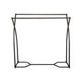 Commercial Clothing Garment Rack Retail Shop in Black - Top-Down View