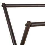 Commercial Clothing Garment Rack Retail Shop in Black - Close-Up Angle